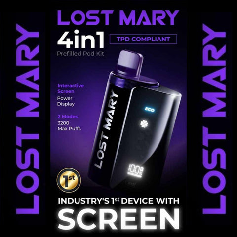Lost Mary 3200 Puffs 4 in 1 Pre-filled Pod Vape Kit - Vaperdeals