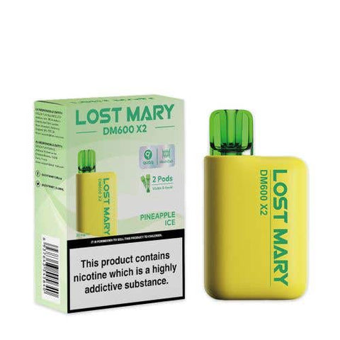 Lost Mary DM600 X2 Disposable Vape Box of 10 - Vaperdeals
