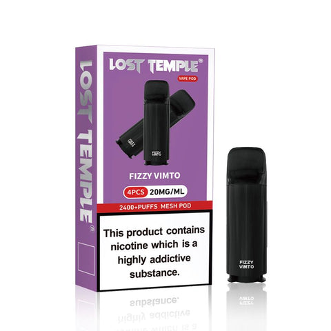 Lost Temple 2400 Puffs Pre-filled Pods - Pack of 4 - Vaperdeals