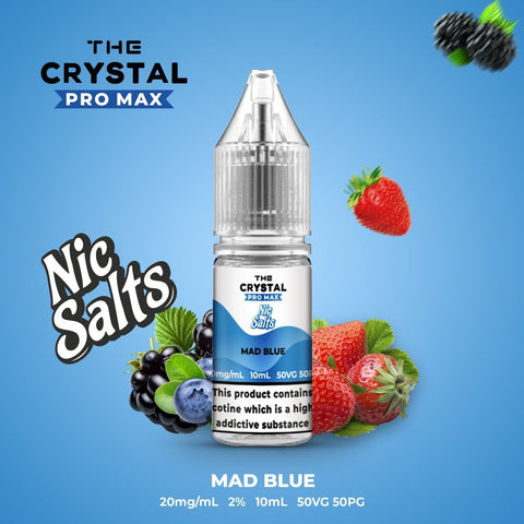 The Crystal Pro Max Vape Nic Salts 10ml - Box of 10 - Vaperdeals