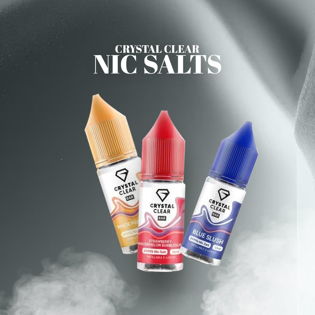 Introducing Crystal Clear Salts 10ml Bar Nic Salts: A New Era of Disposable Vapes
