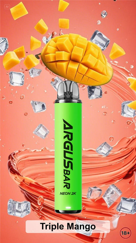 Argus Bar Neon 2000 Prefilled Pod Kit Pack of 5 - Vaperdeals