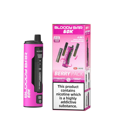 Bloody Bar 60k Prefilled 4 In 1 Pod Vape Kit Box of 5 - Vaperdeals