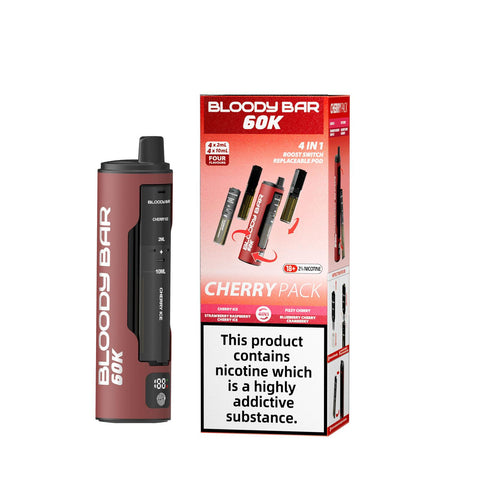 Bloody Bar 60k Prefilled 4 In 1 Pod Vape Kit Box of 5 - Vaperdeals