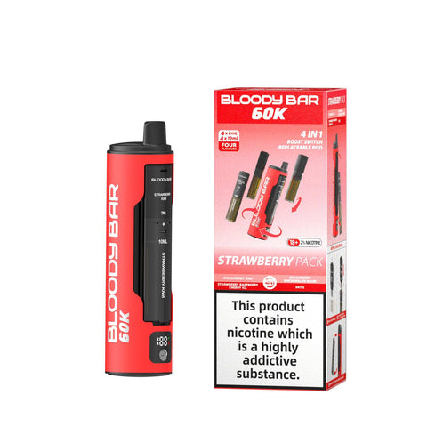 Bloody Bar 60k Prefilled 4 In 1 Pod Vape Kit Box of 5 - Vaperdeals