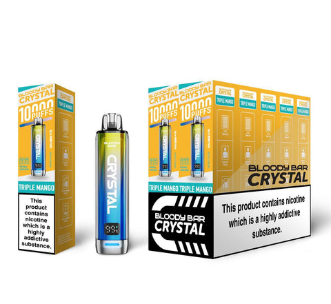 Bloody Bar Crystal 10k Prefilled Pod Vape Box of 5 - Vaperdeals