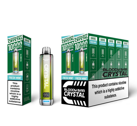 Bloody Bar Crystal 10k Prefilled Pod Vape Box of 5 - Vaperdeals