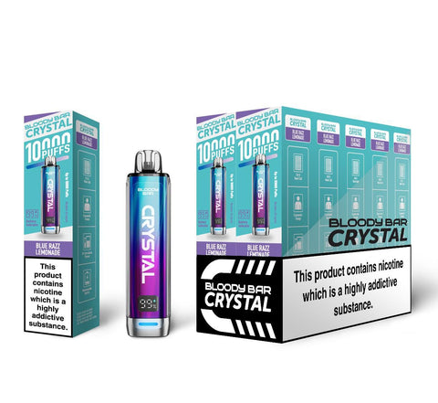 Bloody Bar Crystal 10k Prefilled Pod Vape Box of 5 - Vaperdeals