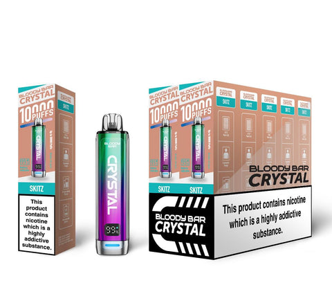 Bloody Bar Crystal 10k Prefilled Pod Vape Box of 5 - Vaperdeals