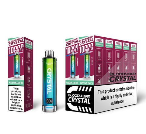 Bloody Bar Crystal 10k Prefilled Pod Vape Box of 5 - Vaperdeals
