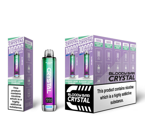 Bloody Bar Crystal 10k Prefilled Pod Vape Box of 5 - Vaperdeals