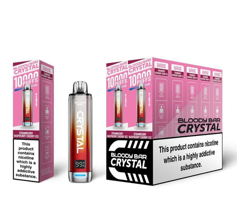 Bloody Bar Crystal 10k Prefilled Pod Vape Kit - Pack of 10 - Vaperdeals