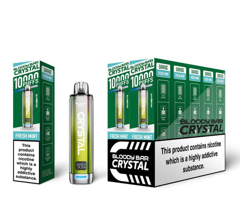 Bloody Bar Crystal 10k Prefilled Pod Vape Kit - Pack of 10 - Vaperdeals