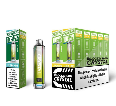 Bloody Bar Crystal 10k Prefilled Pod Vape Kit - Pack of 10 - Vaperdeals