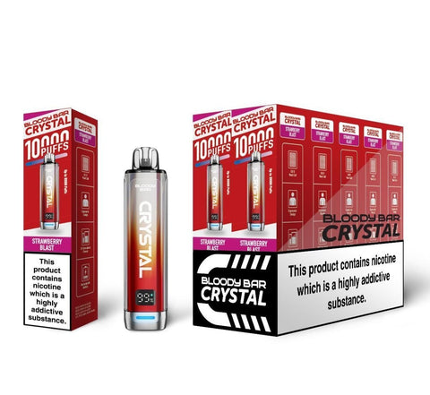Bloody Bar Crystal 10k Prefilled Pod Vape Kit - Pack of 10 - Vaperdeals