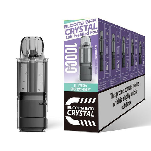 Bloody Bar Crystal 10k Replacement Pods Pack of 5 - Vaperdeals