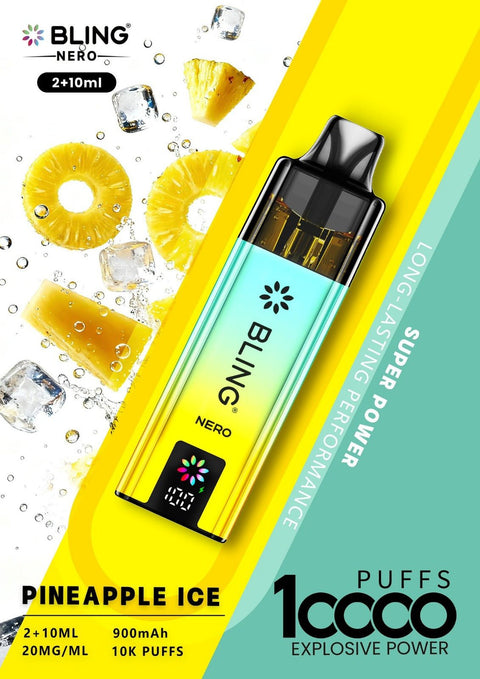 Crystal Bling Nero 10k Prefilled Pod Kit - Vaperdeals