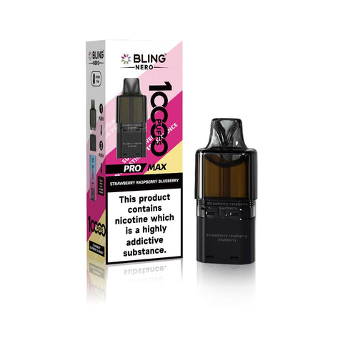 Crystal Bling Nero 10k Prefilled Pods Box of 5 - Vaperdeals