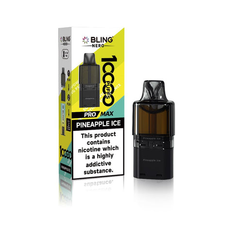 Crystal Bling Nero 10k Prefilled Pods Box of 5 - Vaperdeals