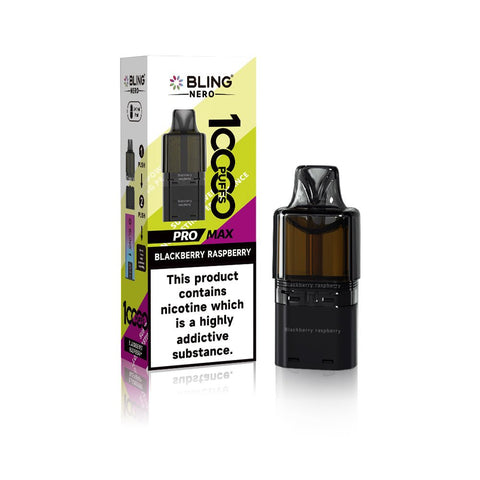 Crystal Bling Nero 10k Prefilled Pods Box of 5 - Vaperdeals