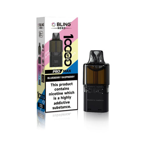 Crystal Bling Nero 10k Prefilled Pods Box of 5 - Vaperdeals