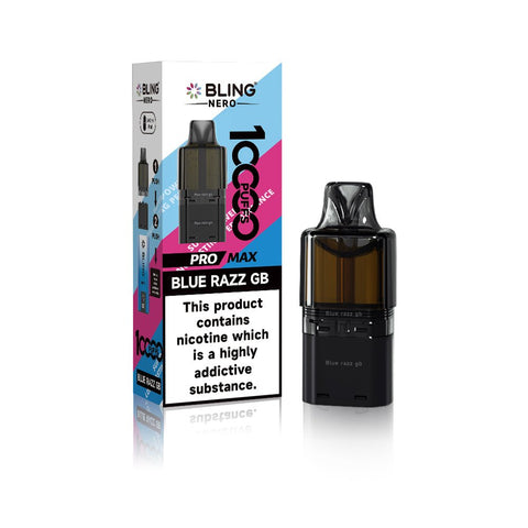 Crystal Bling Nero 10k Prefilled Pods Box of 5 - Vaperdeals
