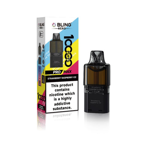 Crystal Bling Nero 10k Prefilled Pods Box of 5 - Vaperdeals