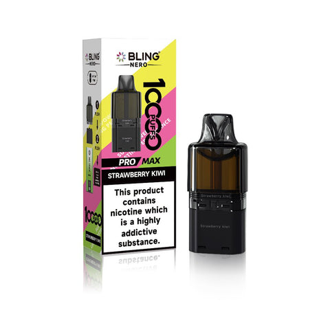 Crystal Bling Nero 10k Prefilled Pods Box of 5 - Vaperdeals