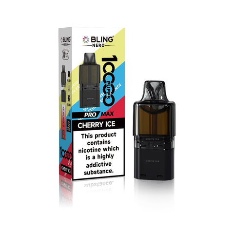 Crystal Bling Nero 10k Prefilled Pods Box of 5 - Vaperdeals