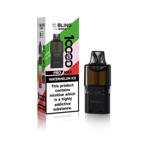 Crystal Bling Nero 10k Prefilled Pods Box of 5 - Vaperdeals