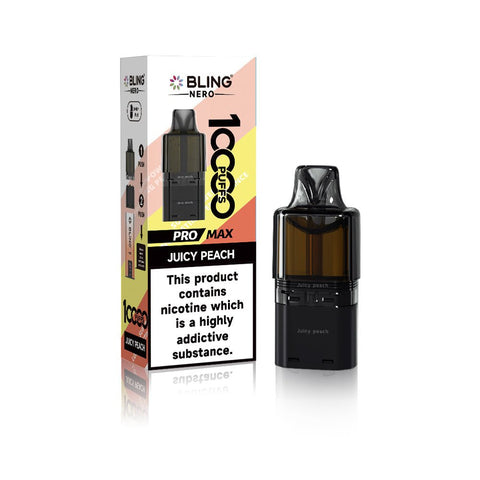 Crystal Bling Nero 10k Prefilled Pods Box of 5 - Vaperdeals
