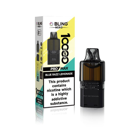 Crystal Bling Nero 10k Prefilled Pods Box of 5 - Vaperdeals