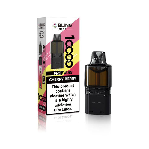 Crystal Bling Nero 10k Prefilled Pods Box of 5 - Vaperdeals