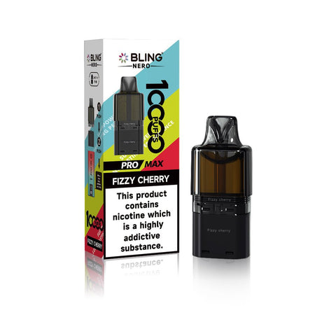 Crystal Bling Nero 10k Prefilled Pods Box of 5 - Vaperdeals