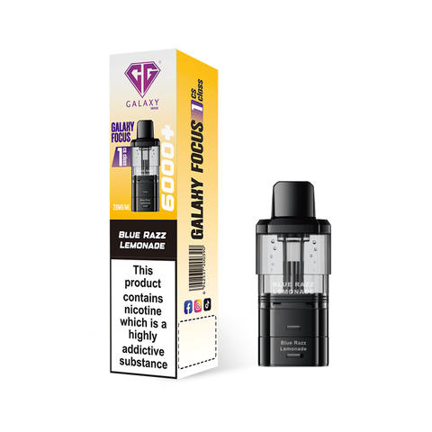 Crystal Galaxy Focus 6000 Replacement Pods Pack of 5 - Vaperdeals
