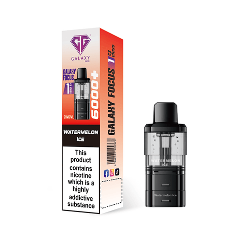 Crystal Galaxy Focus 6000 Replacement Pods Pack of 5 - Vaperdeals