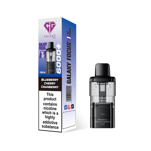 Crystal Galaxy Focus 6000 Replacement Pods Pack of 5 - Vaperdeals