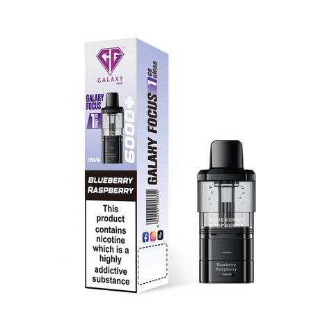 Crystal Galaxy Focus 6000 Replacement Pods Pack of 5 - Vaperdeals
