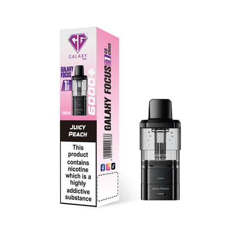 Crystal Galaxy Focus 6000 Replacement Pods Pack of 5 - Vaperdeals