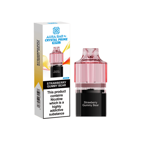 Crystal Prime Aura Bar 10k Replacement Pods Box of 5 - Vaperdeals