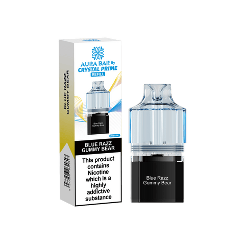 Crystal Prime Aura Bar 10k Replacement Pods Box of 5 - Vaperdeals