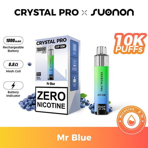 Crystal Pro CP10K Prefilled Pod Vape 0MG Box of 5 - Vaperdeals