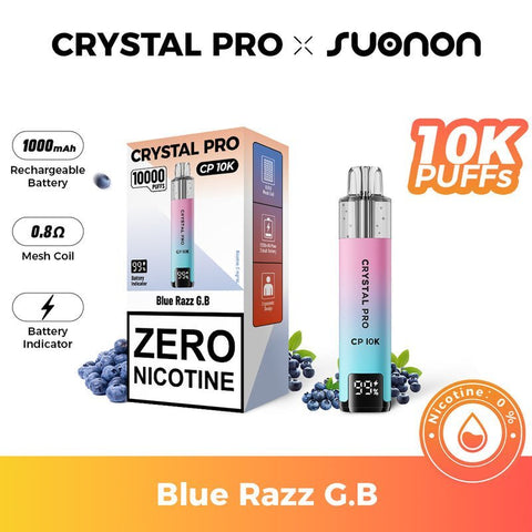 Crystal Pro CP10K Prefilled Pod Vape 0MG Box of 5 - Vaperdeals