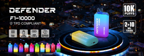 Defender F1 - 10000 Prefilled Pod Vape Kit ( Box of 5 ) - Vaperdeals