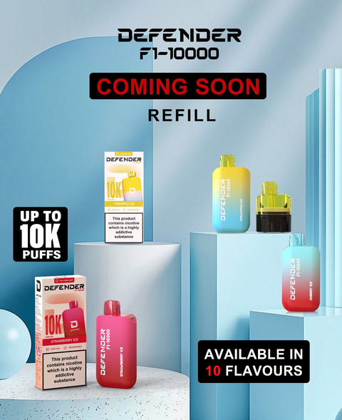 Defender F1 - 10000 Prefilled Pod Vape Kit ( Box of 5 ) - Vaperdeals