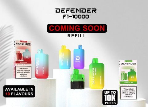 Defender F1 - 10000 Prefilled Pod Vape Kit ( Box of 5 ) - Vaperdeals