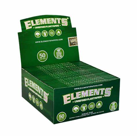 Element's Connoisseur King Size Slim Unrefined Plant Papers - Vaperdeals