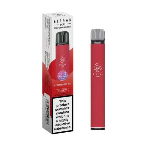 Elf Bar 600 Prefilled Pod Kit Box of 10 - Vaperdeals