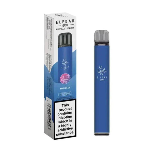 Elf Bar 600 Prefilled Pod Kit Box of 10 - Vaperdeals