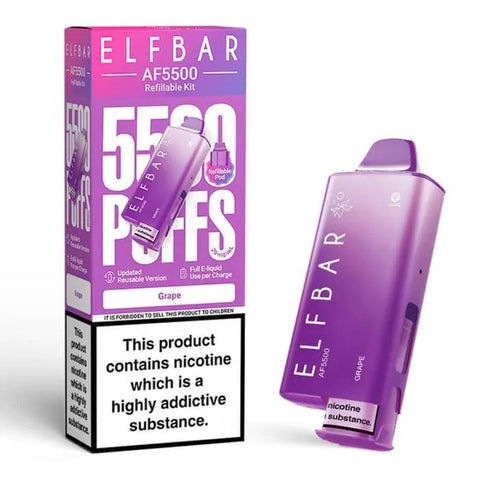 Elf Bar AF5500 Prefilled Vape Kit Box of 5 - Vaperdeals